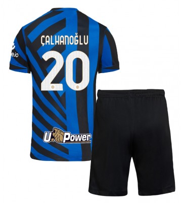 Inter Milan Hakan Calhanoglu #20 Hemmakläder Barn 2024-25 Kortärmad (+ Korta byxor)